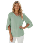 Zara | Women’s Blouse with Flattering V-Neck Design