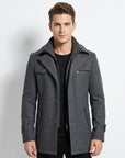 Braxton | Men’s Trench Coat with Refined Fit