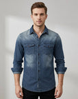 Zayne | Men's Shirt with Striped Detail