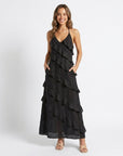 Harper | Elegant Maxi Dress with Ruffled Design