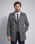 Declan | Structured Trench Style Men’s Coat for Sharp Looks