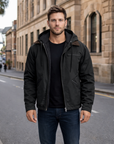 Veylor | Hooded Bomber Jacket with Cozy Warmth