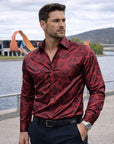 Reid | Gloss Finish Men’s Shirt with Modern Edge