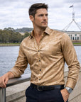Reid | Gloss Finish Men’s Shirt with Modern Edge