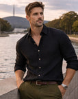 Owen | Linen Blend Men’s Shirt with Timeless Appeal