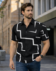 Kai | Abstract Print Men’s Shirt for Modern Dressing