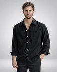 Grayson | Ribbed Texture Men’s Shirt for Modern Outfits