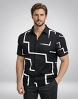 Kai | Abstract Print Men’s Shirt for Modern Dressing