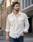 Grayson | Ribbed Texture Men’s Shirt for Modern Outfits