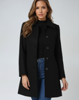 Emma | Elegant Black Trench Coat Women 0