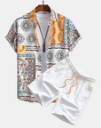 Ethan | Mens Pajama Set Shorts and Shirt Set 0