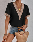 Olivia | Elegant Crochet Trim Blouse 4