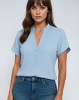 Olivia | Elegant V-Neck Blouse for Women 0