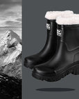 Sophia | Waterproof Faux Fur Rain Boots 0