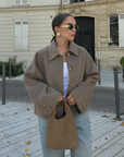 Sophia | Wool Coat Women with Oversized Fit 0