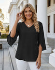 Zara | Women’s Blouse with Flattering V-Neck Design