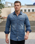 Zayne | Men's Shirt with Striped Detail