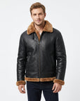 Zayden | Shearling Men’s Coat with Rugged Style