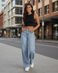 Olivia | High Waisted Wide Leg Jeans Women