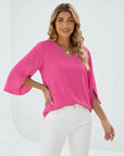 Zara | Women’s Blouse with Flattering V-Neck Design