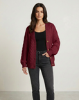 Priscilla | Cable Knit Oversized Women’s Cardigan for Layered Style