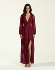 Camille | Long Sleeve Floral Maxi Dress for Day Events