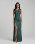 Selene | Asymmetric Detail Maxi Dress for Modern Occasions