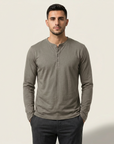 Hayden | Long Sleeve Henley Men’s Shirt for Relaxed Wear