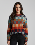 Matilda | Elegant Patchwork Women's Top Sweater