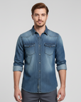 Lachlan | Striped Button Down Men's Shirt for Classic Style