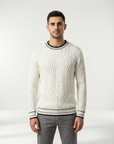 Finn | Striped Detail Men’s Sweater for Casual Outfits