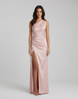 Selene | Asymmetric Detail Maxi Dress for Modern Occasions