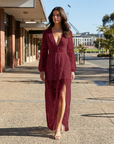Camille | Long Sleeve Floral Maxi Dress for Day Events