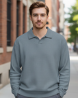 Mitchell | Long Sleeve Men's Polo for Elegant Style