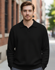 Mitchell | Long Sleeve Men's Polo for Elegant Style