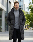 Sawyer | Hooded Longline Men’s Coat for Everyday Wear