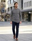 Damien | Everyday Long Sleeve Men’s Shirt for Easy Styling