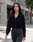 Jocelyn | Pleated Detail Women’s Blouse for Polished Wear
