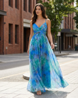 Lottie | Floral Summer Maxi Dress with Feminine Shape