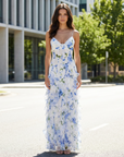 Imelda | Ruffled Detail Maxi Dress with Feminine Flow