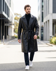 Spencer | Longline Trench Men’s Coat for Contemporary Wear