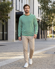 Eamon | Striped Pattern Men’s Shirt for Timeless Appeal