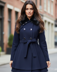 Matilda | Faux Fur Women's Trench Coat for Winter Style