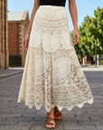 Georgia | Lace Finish Maxi Women’s Skirt for Romantic Looks
