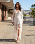 Camille | Long Sleeve Floral Maxi Dress for Day Events