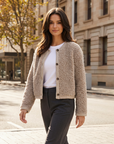Katrina | Teddy Texture Women’s Cardigan for Cozy Styling