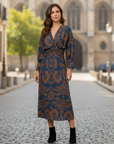 Poppy | Long Sleeve Maxi Dress for Elegant Style