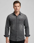 Zayne | Men's Shirt with Striped Detail