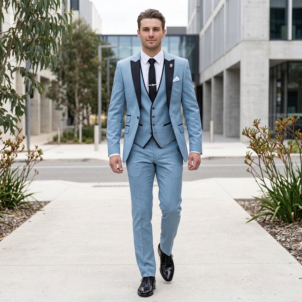 Rylan | Sophisticated Three-Piece Men’s Set with Linen Style