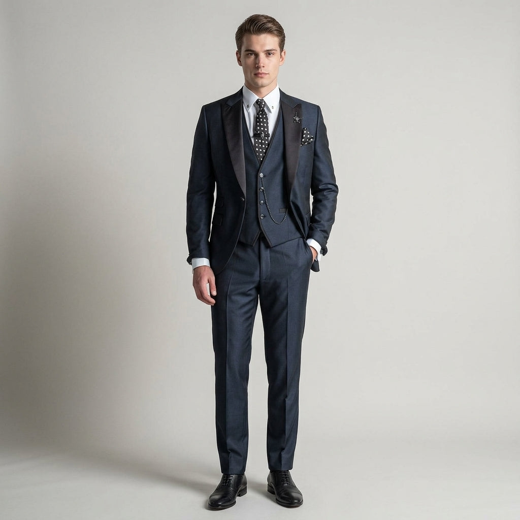 Rylan | Sophisticated Three-Piece Men’s Set with Linen Style